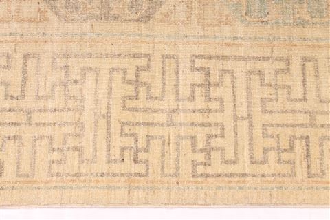 Ziegler Beige Hand Knotted 90 X 119 Area Rug 254-29457 Image 4