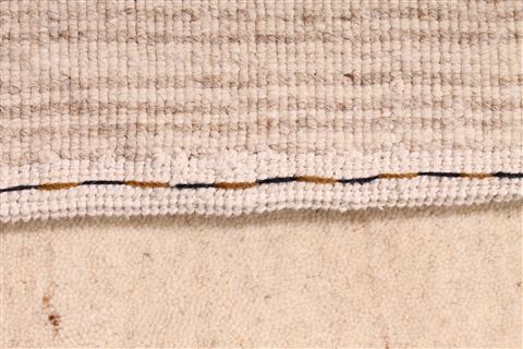 Modern Beige Hand Knotted 90 X 1110 Area Rug 254-29459 Image 5