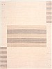 Modern Beige Hand Knotted 90 X 1110  Area Rug 254-29459 Thumb 0