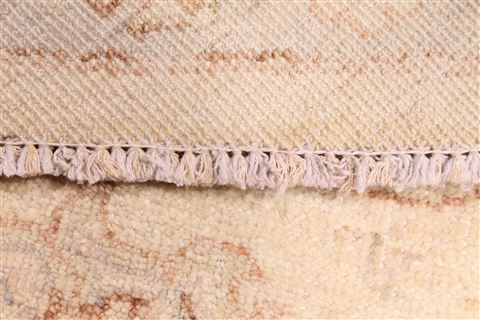 Pishavar Beige Round Hand Knotted 80 X 80 Area Rug 254-29464 Image 4