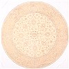 Pishavar Beige Round Hand Knotted 80 X 80 Area Rug 254-29464 Thumb 0