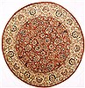 Pishavar Beige Round Hand Knotted 80 X 80 Area Rug 254-29466 Thumb 0