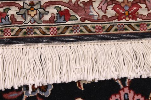 Tabriz Beige Hand Knotted 82 X 99 Area Rug 254-29470 Image 6
