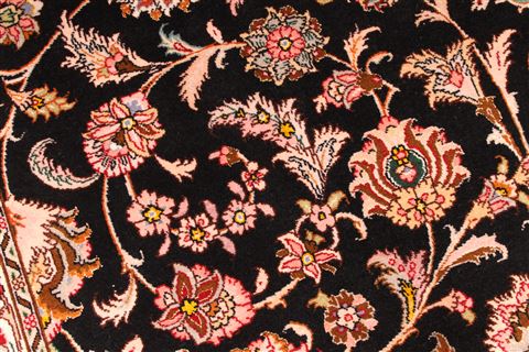 Tabriz Beige Hand Knotted 80 X 99 Area Rug 254-29473 Image 10