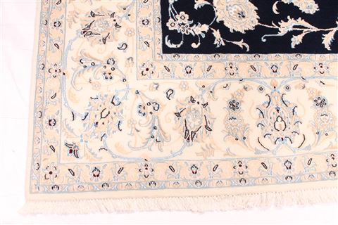 Nain Beige Hand Knotted 83 X 103 Area Rug 254-29474 Image 2