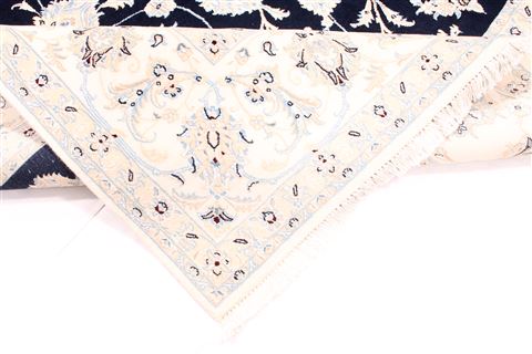 Nain Beige Hand Knotted 83 X 103 Area Rug 254-29474 Image 8