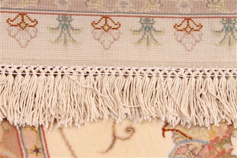 Tabriz Beige Hand Knotted 82 X 910 Area Rug 254-29475 Image 7