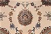 Tabriz Beige Hand Knotted 80 X 102 Area Rug 254-29476 Thumb 3