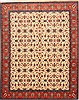 Tabriz Beige Hand Knotted 82 X 102  Area Rug 254-29477 Thumb 0