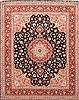 Tabriz Purple Hand Knotted 84 X 103  Area Rug 254-29478 Thumb 0