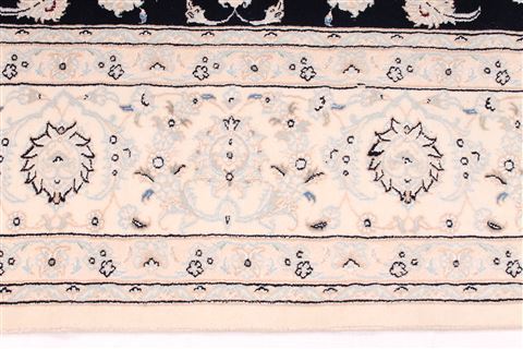 Nain Beige Hand Knotted 82 X 98 Area Rug 254-29479 Image 4
