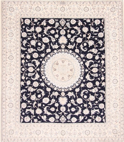 Nain Beige Hand Knotted 82 X 98 Area Rug 254-29479 Image 0