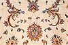 Tabriz Beige Hand Knotted 81 X 102 Area Rug 254-29480 Thumb 6