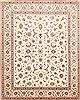 Tabriz Beige Hand Knotted 81 X 102 Area Rug 254-29480 Thumb 0