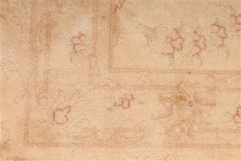 Tabriz Beige Hand Knotted 81 X 910 Area Rug 254-29481 Image 5
