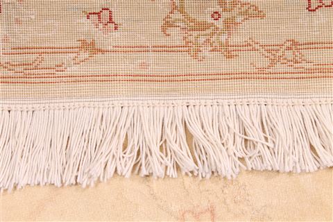 Tabriz Beige Hand Knotted 81 X 910 Area Rug 254-29481 Image 6