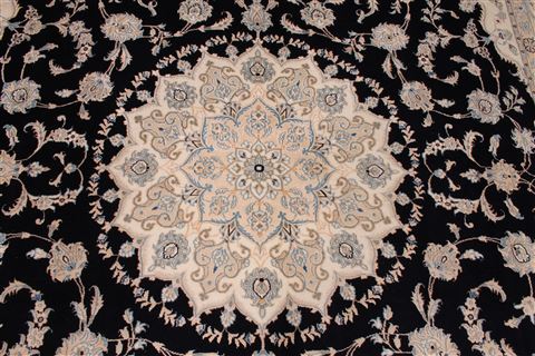 Nain Beige Hand Knotted 84 X 103 Area Rug 254-29482 Image 3