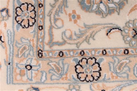 Nain Beige Hand Knotted 84 X 103 Area Rug 254-29482 Image 5