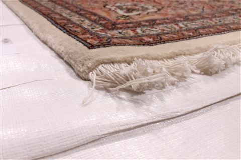 Mahi Beige Hand Knotted 83 X 96 Area Rug 254-29483 Image 1