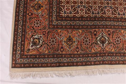 Mahi Beige Hand Knotted 83 X 96 Area Rug 254-29483 Image 2