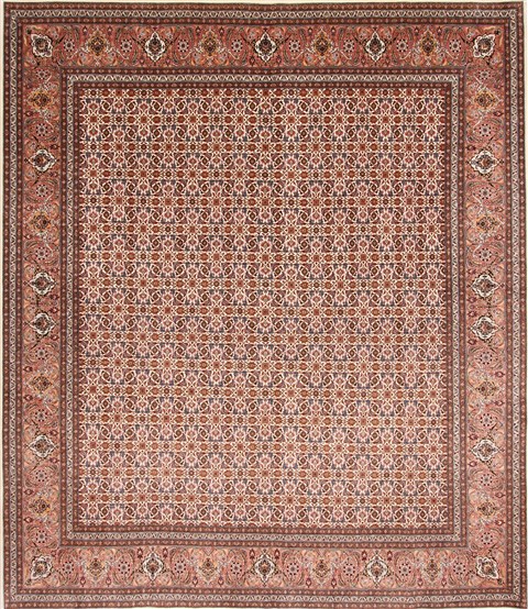 Mahi Beige Hand Knotted 83 X 96 Area Rug 254-29483 Image 0