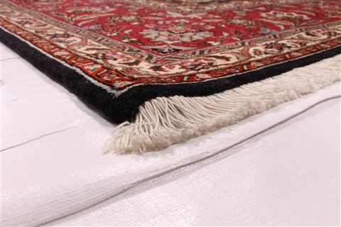 Tabriz Beige Hand Knotted 85 X 98 Area Rug 254-29484 Image 1