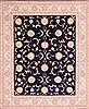 Tabriz Beige Hand Knotted 81 X 99 Area Rug 254-29486 Thumb 0