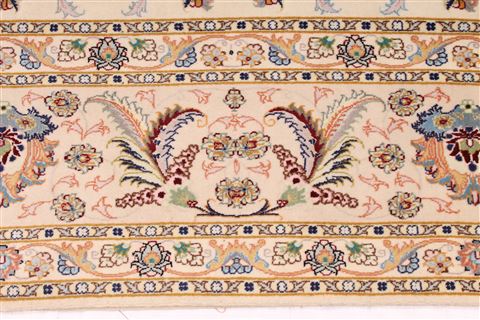 Tabriz Beige Hand Knotted 80 X 105 Area Rug 254-29487 Image 4