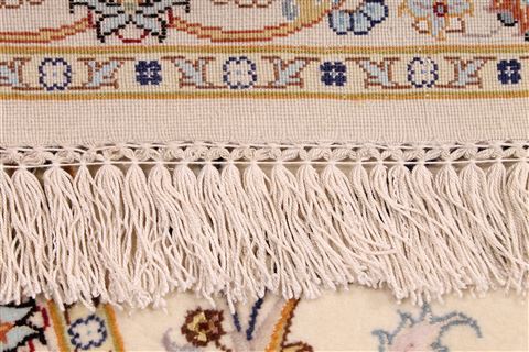 Tabriz Beige Hand Knotted 80 X 105 Area Rug 254-29487 Image 6