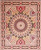 Tabriz Multicolor Hand Knotted 84 X 100 Area Rug 254-29488 Thumb 0
