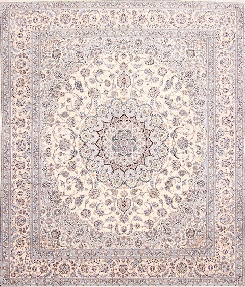 Nain Blue Hand Knotted 83 X 910 Area Rug 254-29489 Image 0