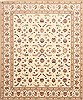 Tabriz Beige Hand Knotted 84 X 100 Area Rug 254-29490 Thumb 0
