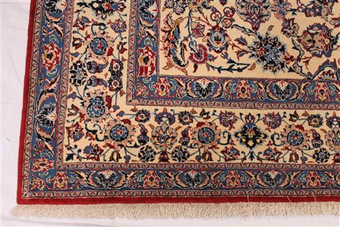 Nain Blue Hand Knotted 67 X 99 Area Rug 254-29491 Image 2