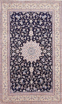 Nain Beige Hand Knotted 6'10" X 11'2"  Area Rug 254-29494