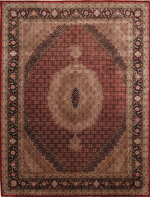 Mahi Beige Hand Knotted 92 X 121  Area Rug 254-29497 Image 0