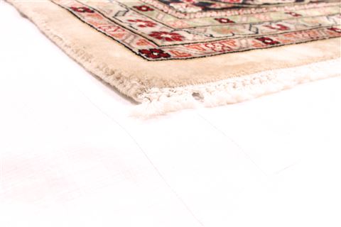 Mahi Beige Hand Knotted 90 X 120  Area Rug 254-29498 Image 1