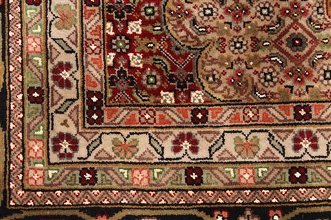 Mahi Beige Hand Knotted 90 X 120  Area Rug 254-29498 Image 5