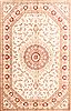 Qum Beige Hand Knotted 51 X 80 Area Rug 254-29501 Thumb 0