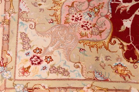 Tabriz Beige Hand Knotted 54 X 80 Area Rug 254-29503 Image 5
