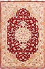 Tabriz Beige Hand Knotted 54 X 80 Area Rug 254-29503 Thumb 0