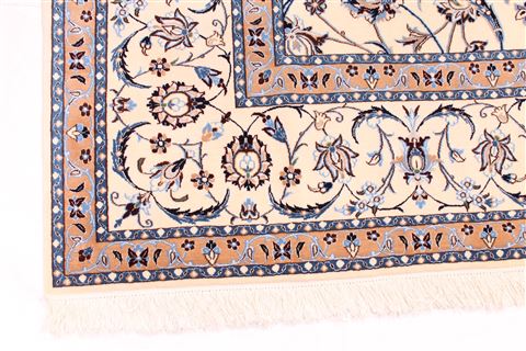 Nain Beige Square Hand Knotted 610 X 610 Area Rug 254-29509 Image 2