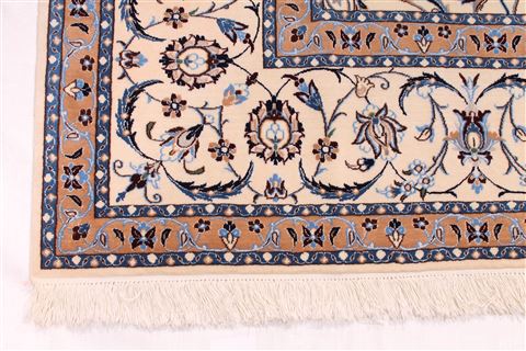 Nain Beige Square Hand Knotted 610 X 610 Area Rug 254-29509 Image 4