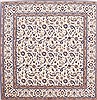 Nain Beige Square Hand Knotted 610 X 610  Area Rug 254-29509 Thumb 0