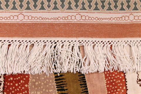 Gabbeh Beige Hand Knotted 58 X 82 Area Rug 254-29512 Image 6