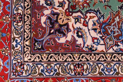 Isfahan Beige Hand Knotted 50 X 80 Area Rug 254-29513 Image 5