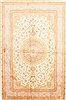 Qum Beige Hand Knotted 52 X 710  Area Rug 254-29514 Thumb 0