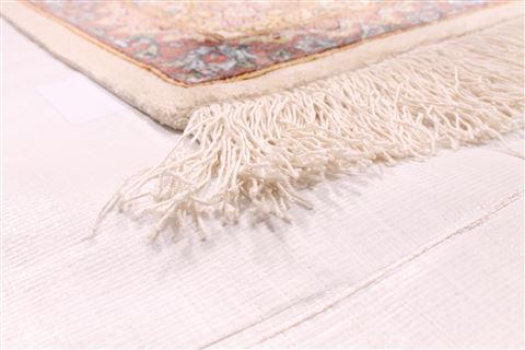 Tabriz Beige Hand Knotted 52 X 710 Area Rug 254-29515 Image 1