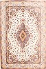 Tabriz Beige Hand Knotted 52 X 710 Area Rug 254-29515 Thumb 0