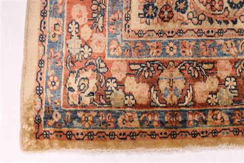 Sarouk Beige Hand Knotted 59 X 89 Area Rug 254-29520 Image 2