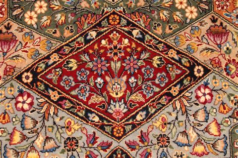 Tabriz Multicolor Hand Knotted 66 X 80 Area Rug 254-29521 Image 7